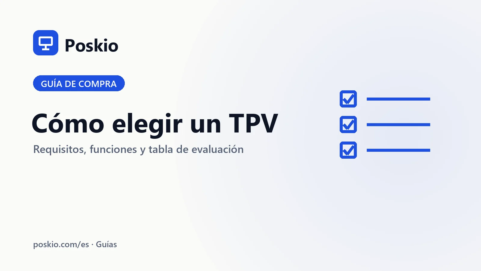Cómo elegir un TPV para tu tienda