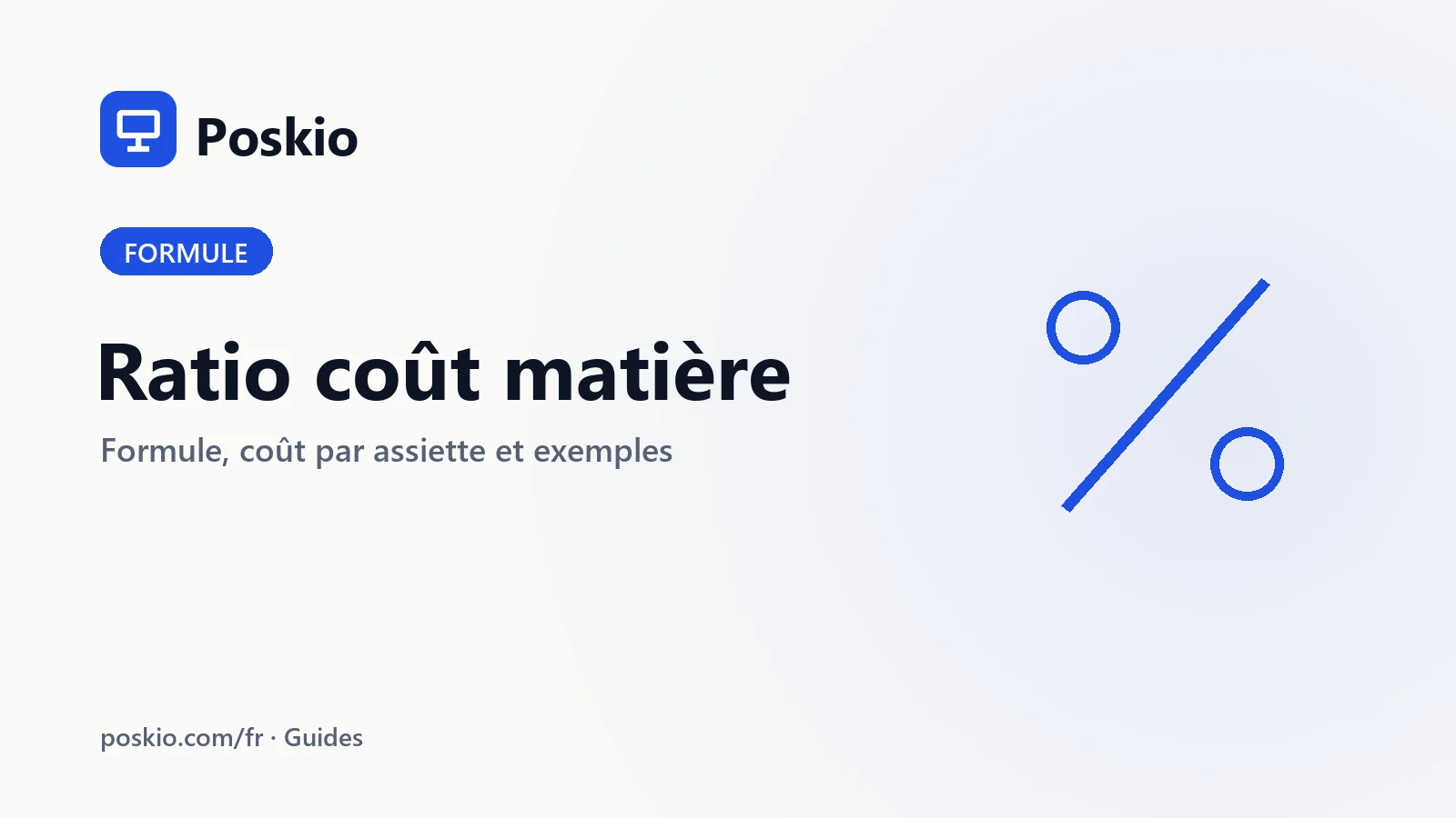 Ratio coût matière en restauration : formule et exemples