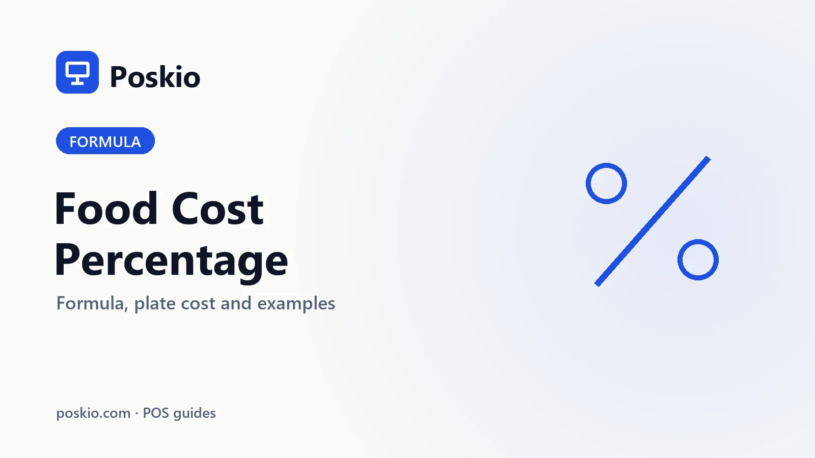 Restaurant Food Cost Percentage: Formula and Examples